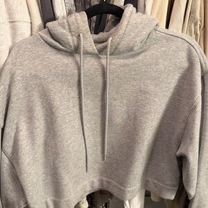 Alo Bae Hoodie (Heather Grey)